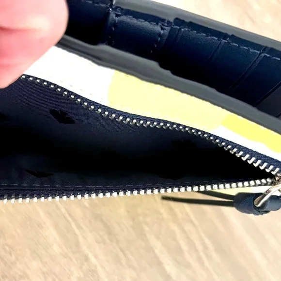 Kate Spade White Wallet with Yellow and Blue Accents - Picture 5 of 5
